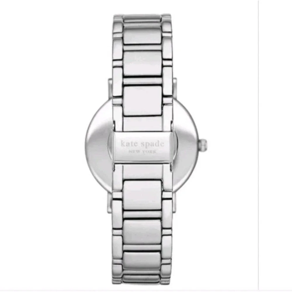 Kate Spade Gramercy Grand Three-Hand Silver Alloy Women's Watch 38mm KSW9014
